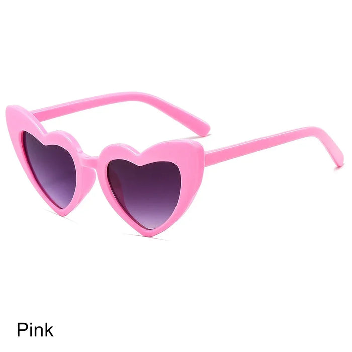 1PC Luxury Heart Shaped Sunglasses Big Frame Love Effect Sun Glasses Retro Women  lana del rey Eyewear UV400 Protection