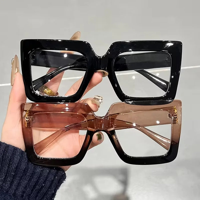 2 Paires de Lunettes de Lecture Carrées Surdimensionnées, Anti-Lumière Bleue, +1.00 à +4.00