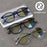Gafas de lectura multifocales progresivas para hombre y mujer, diseño redondo, aleación de titanio, marca de lujo, lentes transparentes, uso cómodo