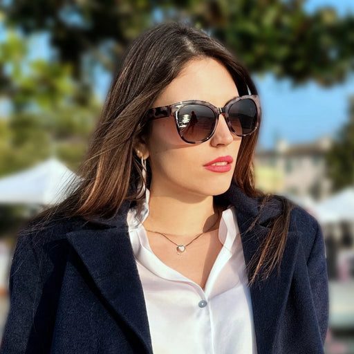ZENOTTIC Lunettes de Soleil Polarisées Cateye pour Femmes - Surdimensionnées Protection UV400 Style Rétro Designer