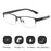 Gafas de lectura para hombre, estilo retro, de negocios, para hipermetropía, con filtro de luz azul, para lectura, de 0 a +4.0