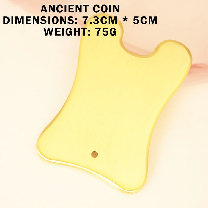 Pure Copper Scraping Board, Made of Solid Brass, Conducts Heat Quickly, Antibacterial, and Odorless