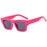 Nouvelles Lunettes de Soleil Carrées Irrégulières Homme Rétro Tendance Rivets Luxe UV400 Femme Lunettes de Soleil Bleues Marque Oculus