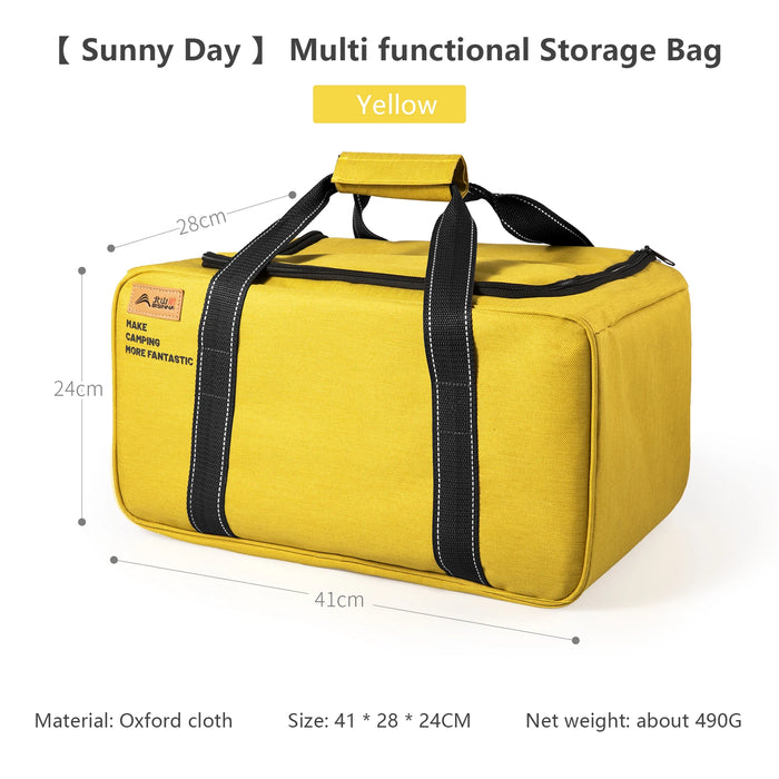 BISINNA Outdoor Camping Bag 26L/30L/42L Folding Gas Tank Storage Bag Picnic Cookwre Container Camp Supplies Adjustable Partition