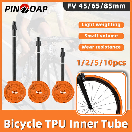 Cámara de aire para bicicleta de carretera PINMOAP, cámara de aire ultraligera de TPU para bicicleta, 700x28-32c, duradera, antipinchazos, esencial para el ciclismo
