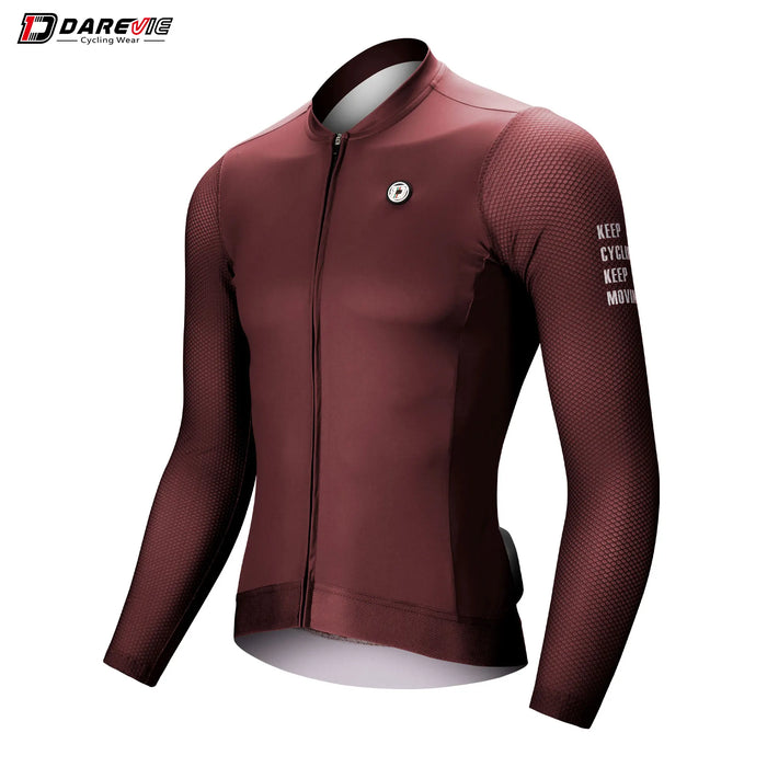 DAREVIE Cycling Jersey Small Size SPF 50+ Training Level Men Women Long Sleeves Cycling Jersey Breathable Man Cycling Maillott