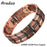 ARADOO Vintage Pure Copper Cross Men's Bracelet Magnetic Therapy Bracelet