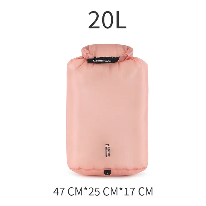 Waterproof Dry Bag Ultralight Clothing Storage Bag Lightweight Roll Top Travel Packing Organizer for Luggage Swimming Outdoor