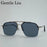 Gafas de sol retro cuadradas grandes para hombre 2026 de marca de lujo punk, gafas de sol de doble puente de metal, gafas steampunk clásicas, gafas de exterior