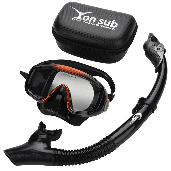 Underwater Mask Snorkel Adult Snorkeling Mask YonSub Diving Goggles Snorkeling Scuba Underwater Swimming Glasses Snorkel Set