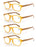 Reading Glasses for Men Women Fashion Wood-Look Plastic Eyeglass Frame Spring Hinge Stylish Readers Magnifying Glass Eyewear