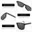 Gafas de sol polarizadas ZENOTTIC para hombre - Marco ligero TR90 Gafas de sol cuadradas para hombre Protección UV400