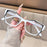 Gafas de lectura de ojo de gato elegantes para mujer - Diseño moderno de bloques de color, bloqueo de luz azul, aumento de 1.0 a 4.0