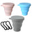 Vaso Plegable de Silicona para Exteriores con Agujero para Colgar, Vaso de Agua Portátil Creativo para Viajes, Lavado, Moda, Viajes, Silicona
