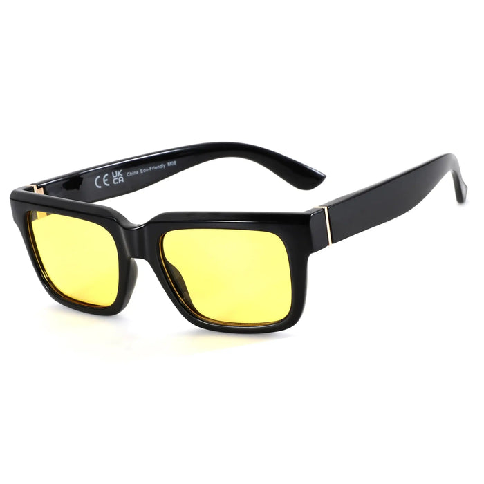 ZENOTTIC Gafas de sol retro rectangulares para hombre y mujer, polarizadas con protección UV400, clásicas, a la moda para conducir