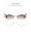 Trendy Rimless Polygonal Sunglasses Stylish Gradient Lens Metal Shades Eyewear Luxury Brand Small Rhombus Vintage Sun Glasses