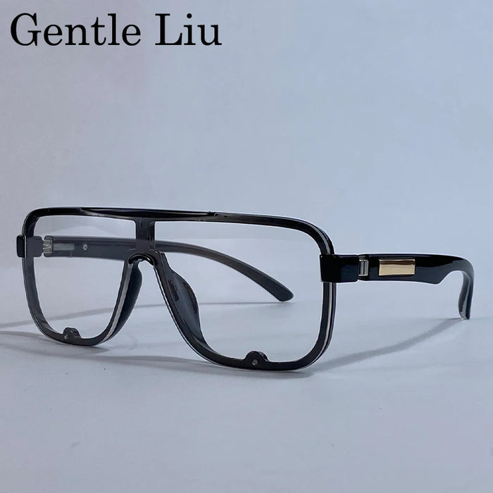 Polarized Classic Square Sunglasses Men Big Frame 2026 Luxury Brand Punk Shield Goggle Sun Glasses For Male UV400 Eyewear Shades