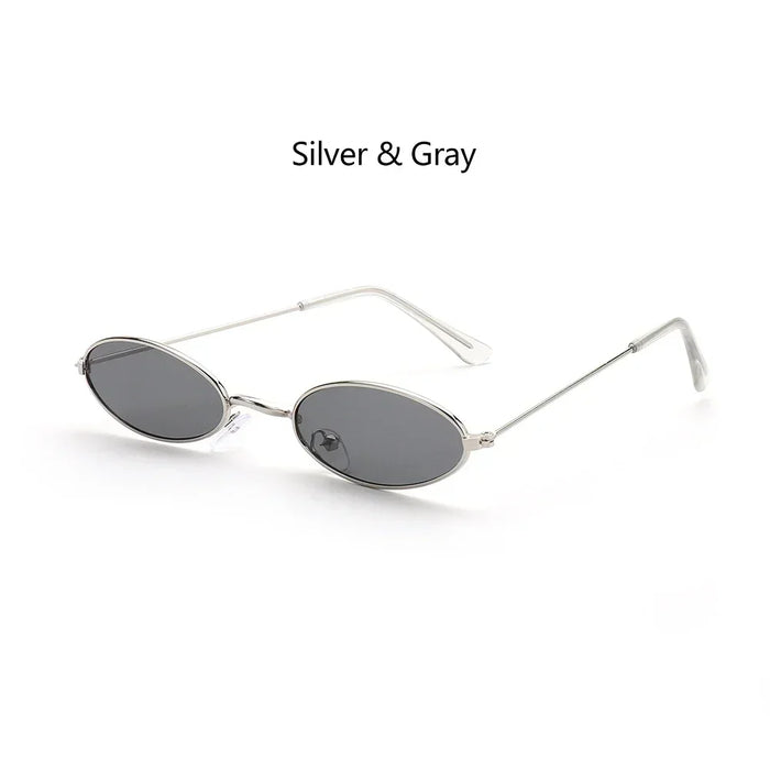 Summer Retro Small Oval Sunglasses Ladies Vintage Shades Cat Eye Sun Glasses Men Women Rectangular Eyeglasses Protection 400UV
