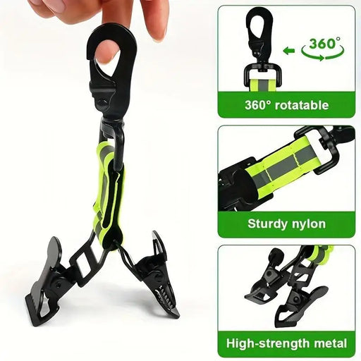 Clips para guantes de bombero, correa para guantes, soporte para guantes para colgar, bolsas de herramientas, sujetador de guantes, abrazadera de guantes, accesorios de equipo