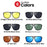 VIVIBEE Men Photochromic Night Vision Sunglasses Color Change Transition 2026 Yellow Big Sun Glasses Oversized Polarized Goggles