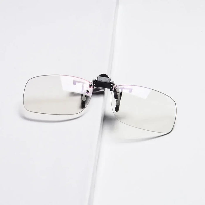 SHINU Clip On Polarized Glasses Anti Blue Light polarized sunglasses worn over glasses Yellow Lenses glasses for night driving