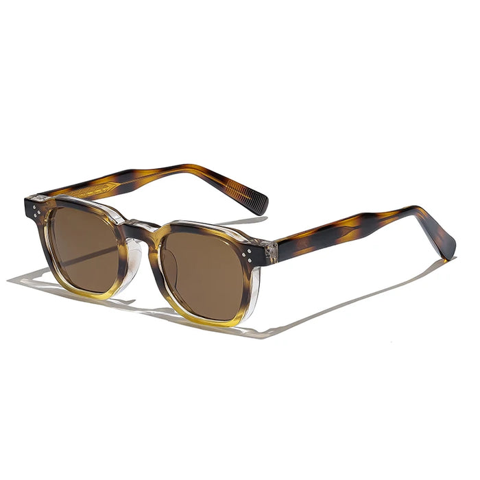 HBK New Square Vintage Sunglasses Men Square Fashion Punk Sun Glasses for Women Outdoor Travel Driving Beach Eyewear UV400