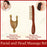 Copper guasha plate pure brass household scalp universal massage comb Mammary Scraping comb body massage tool