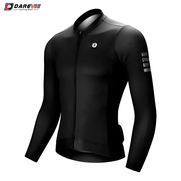 DAREVIE Cycling Jersey Small Size SPF 50+ Training Level Men Women Long Sleeves Cycling Jersey Breathable Man Cycling Maillott