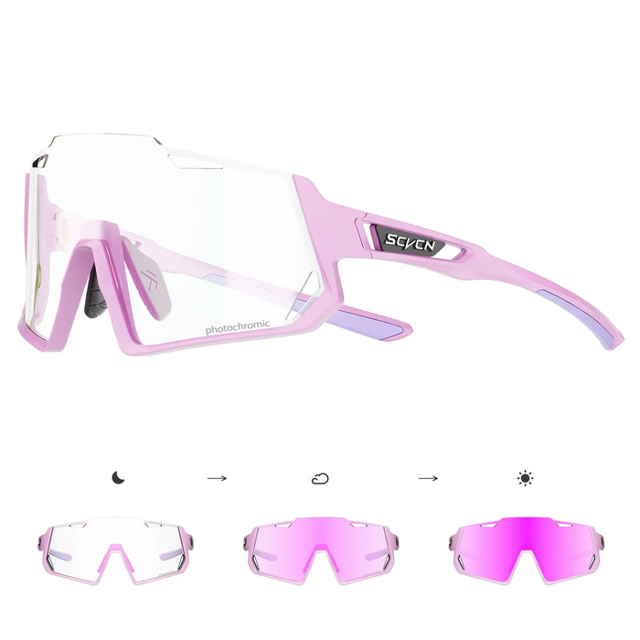 SCVCN New Photochromic Cycling Sunglasses UV400 Men Women Outdoor Sports Running Glasses MTB Drving Hiking Eyewear HD Lens