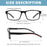 MODFANS Blue Light Reading Glasses Men Readers for Women Rectangular Anti Glare/Eye Strain Filter UV Read Eyeglasses Comfortable