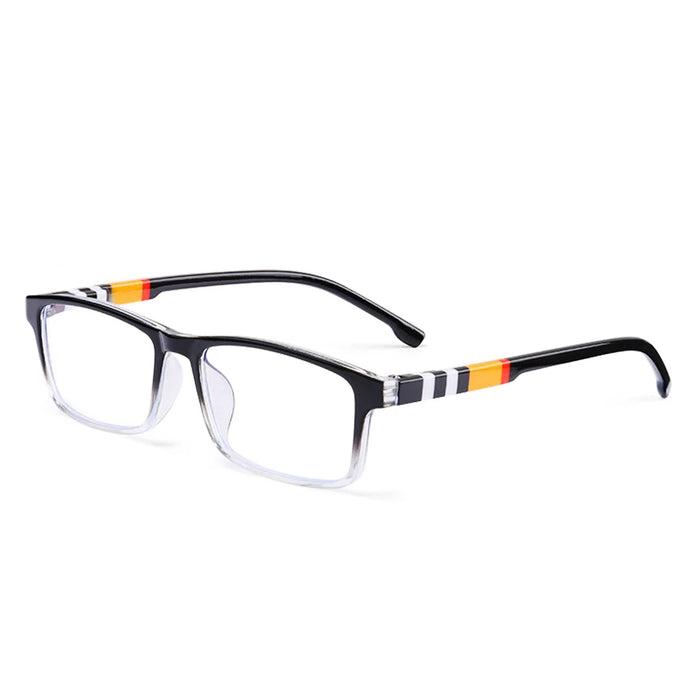 Fashion Anti-Blue Light Gradient Rrectangle Reading Glasses Men Women Urltra-Light Eye Protection Eyeglasses