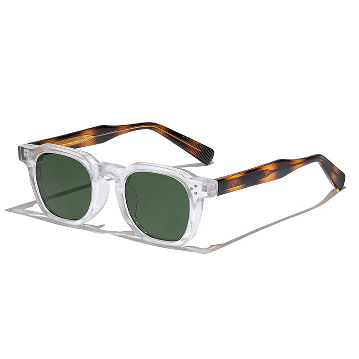 HBK New Square Vintage Sunglasses Men Square Fashion Punk Sun Glasses for Women Outdoor Travel Driving Beach Eyewear UV400