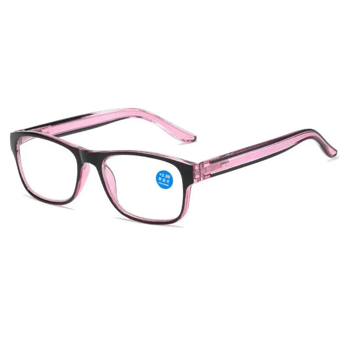 Gafas de lectura antiluz azul de moda para mujer y hombre, lentes transparentes cuadradas, presbicia para ordenador, montura con patillas de resorte