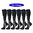 6Pairs Compression Socks 20-30mmHg High Stockings Men & Women Sports Marathon Cycling Football Varicose Veins EU35-45