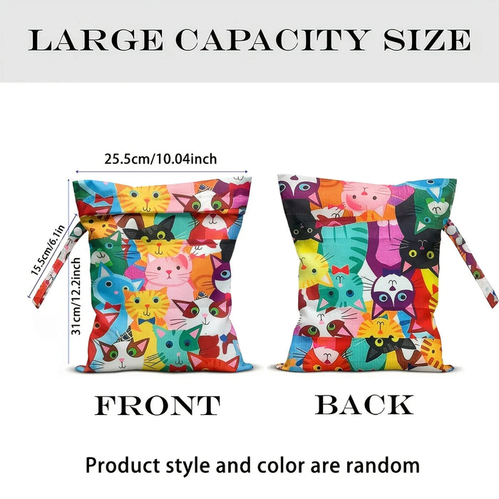 Waterproof Dry Wet Separation Bag Fashion Beach Zipper Bag for Travel Swim Pool Yoga Sportswear Cosmetics Lingerie Storage