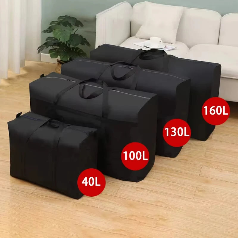 Bolsas de equipaje de mudanza impermeables extragrandes, bolsa de lavandería, bolsa de compras, bolsa de viaje plegable, organizador de edredones de gran capacidad