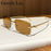 Fashion Small Rectangle Rimless Sunglasses Men 2026 Luxury Brand Square Frameless Metal Frame Cut Edge Eyewear For Male Shades
