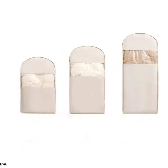 1 housse de rangement pour doudoune, sac de compression pour vêtements suspendus, sac de rangement visible pour vêtements, organisateur de garde-robe
