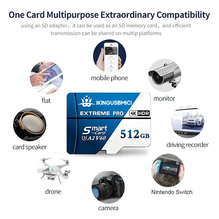 32GB 64GB 128GB 256GB 512GB Memory Card SD Cards TF Cards Micro TF Card UHS-I Ultra HD Full HD 4K Fast Transfer for Mac GoPro Ga