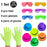 6 12 24 30 Pièces de fournitures de fête néon Chapeaux formels néon phosphorescents à la lumière UV Chapeau fluorescent Décorations de fête à lumière UV pour adultes