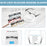 MODFANS Stylish Gradient Rectangle Men's Blue Blackout Reading Glasses, UV Protection, Comfort Spring Hinge Glasses