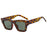 Nouvelles Lunettes de Soleil Carrées Irrégulières Homme Rétro Tendance Rivets Luxe UV400 Femme Lunettes de Soleil Bleues Marque Oculus