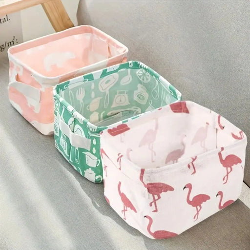 1 pièce coton lin tissu imperméable bureau divers panier de rangement boîte cosmétique jouet organisateur sous-vêtements chaussettes sac de rangement de vêtements