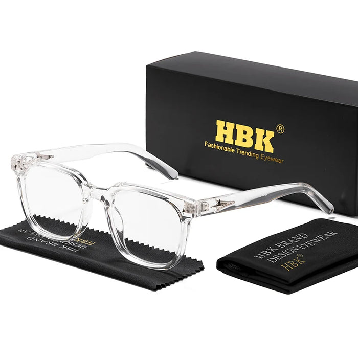 HBK New Fashion Square Glasses Frames Brand Design Unisex Frames Women Anti Bluelight Computer Glassesoptical Eyeglasses Frame