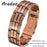 ARADOO Premium Copper Bracelet for Men with 3X Strength,Magnetic Therapy Cross Wristband Jewelry Gifts
