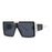 Gafas de sol con visera, máscara, para mujeres y hombres, de gran tamaño, a prueba de viento, estilo punk, montura cuadrada grande, gafas deportivas UV400 Oculos