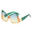 Irregular Square Sunglasses Women Double Color Frame Cat Eye Female Shades Brand Designer Gafas Luxury Sun Glasses UV400 Eyewear