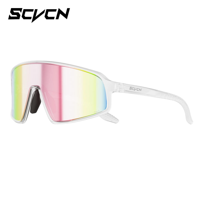 SCVCN New Sports Cycling Sunglasses UV400 Windproof Eyewear for MTB Road Bike Running Hiking Men Women Outdoor Sports Eyewear