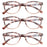 MODFANS Reading Glasses For Women Small face Readers Ladies Eyeglasses Frame With Spring Hinge Presbyopic glasses +2.0 +2.5 +3.0