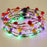 10pcs Adult Kids LED Glow Party Sequin Cat Bunny Crown Flower Headband Halo Light Up Wreath Hairband Birthday Gift Wedding
